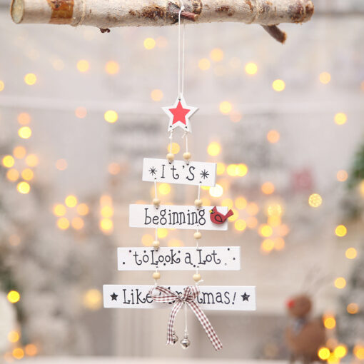 Christmas Wooden Tree Hanging Pendants - United Kingdom - Image 9