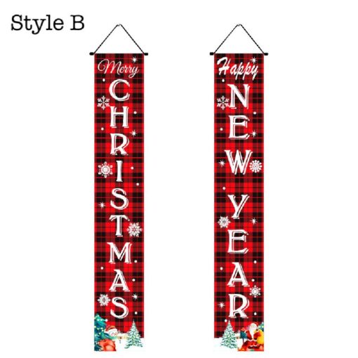 2 Pcs Christmas Hanging Banner Party Decor - United Kingdom - Image 3