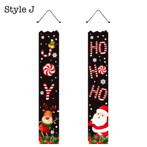 2 Pcs Christmas Hanging Banner Party Decor - United Kingdom - Image 12