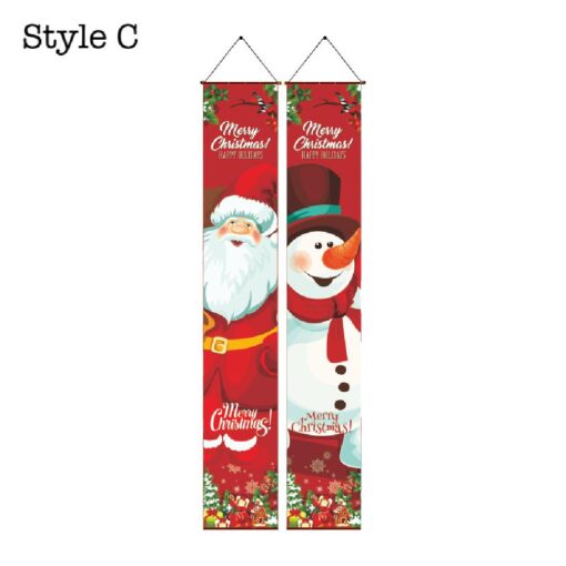 2Pcs Christmas Porch Hanging Flag - United Kingdom - Image 5