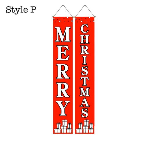 2Pcs Christmas Porch Hanging Flag - United Kingdom - Image 18