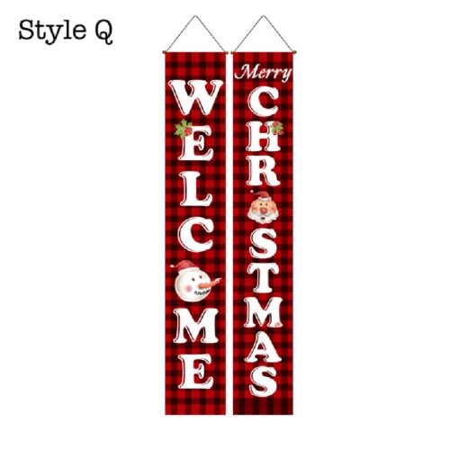 2Pcs Christmas Porch Hanging Flag - United Kingdom - Image 19