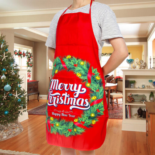 Adjustable Printed Christmas Apron - United Kingdom - Image 3