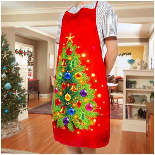 Adjustable Printed Christmas Apron - United Kingdom - Image 5