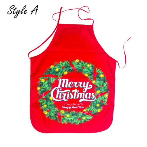 Adjustable Printed Christmas Apron - United Kingdom - Image 8