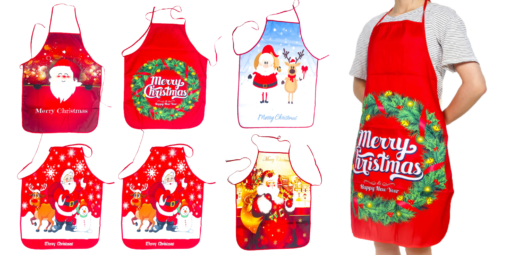 Adjustable Printed Christmas Apron - United Kingdom - Image 16