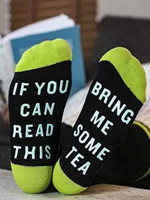 IF YOU CAN READ THIS Funny Sign Socks - Image 16