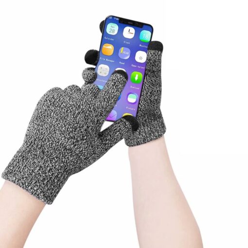 3PCS Beanie Scarf Touch Screen Glove Set - United Kingdom - Image 4