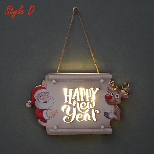 LED Wooden Christmas Door Sign - United Kingdom - Image 7