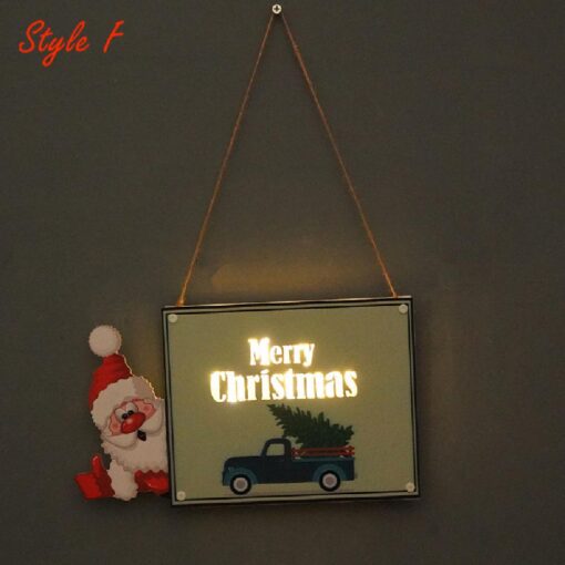 LED Wooden Christmas Door Sign - United Kingdom - Image 10