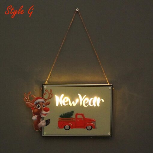 LED Wooden Christmas Door Sign - United Kingdom - Image 11