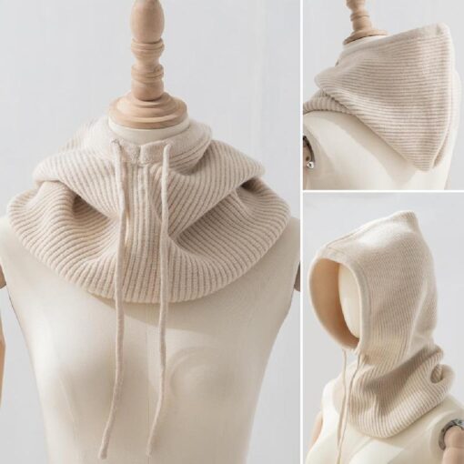 Knitted Hooded Neck Collar Cap - United Kingdom - Image 12