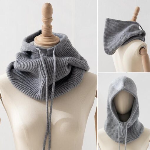 Knitted Hooded Neck Collar Cap - United Kingdom - Image 17