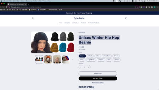 Unisex Winter Hip Hop Beanie - United Kingdom