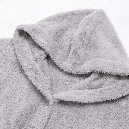 Oversized Fluffy Hooded Coat - United Kingdom - Image 3