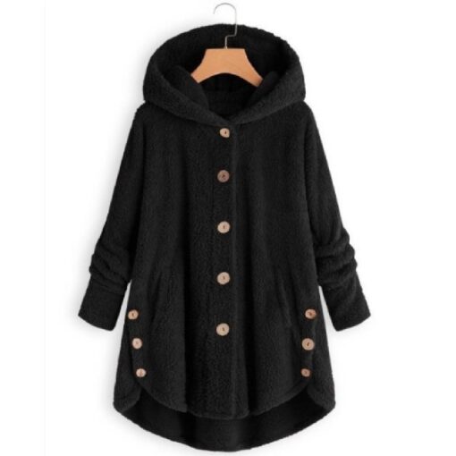 Oversized Fluffy Hooded Coat - United Kingdom - Image 7