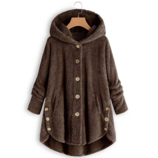 Oversized Fluffy Hooded Coat - United Kingdom - Image 8