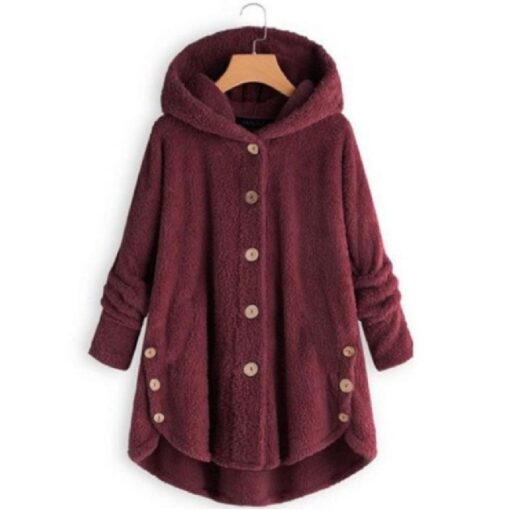 Oversized Fluffy Hooded Coat - United Kingdom - Image 11