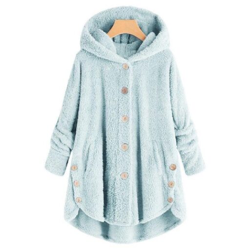 Oversized Fluffy Hooded Coat - United Kingdom - Image 14