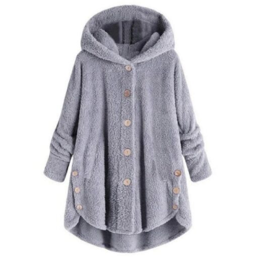 Oversized Fluffy Hooded Coat - United Kingdom - Image 15