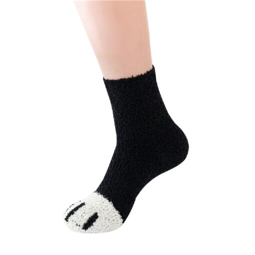 Winter Warm Fleece Cat Paws Socks - United Kingdom - Image 8