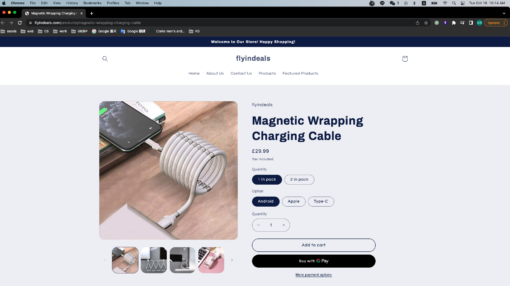 Magnetic Wrapping Charging Cable - United Kingdom - Image 3