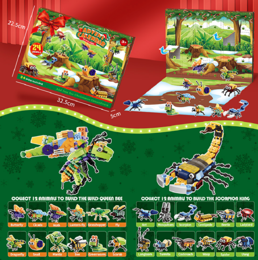 Christmas Advent Calendar with Critters Building Blocks - United Kingdom - Image 5