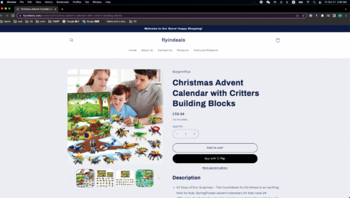 Christmas Advent Calendar with Critters Building Blocks - United Kingdom - Image 7