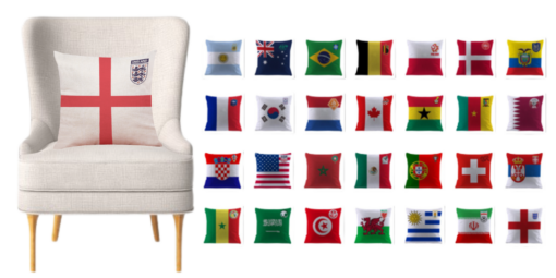 2022 World Cup Cushion Covers - United Kingdom