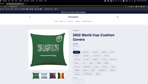 2022 World Cup Cushion Covers - United Kingdom - Image 2