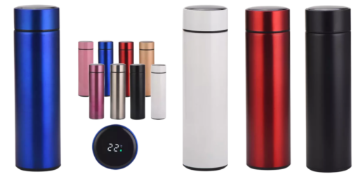 LCD Display Vacuum Sealed Steel Thermos - United Kingdom