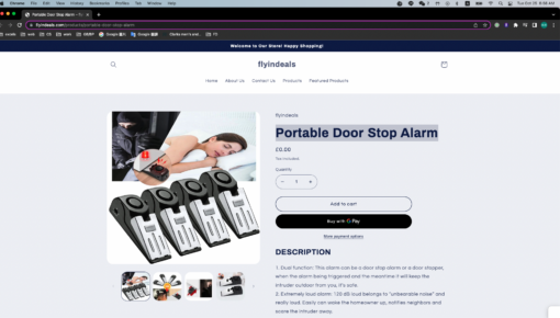 TIK TOK MAKE ME BUY IT! Portable Door Stop Alarm - United Kingdom