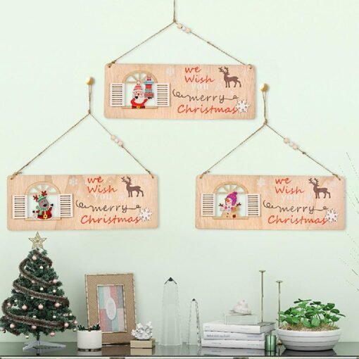 Christmas Wooden Door Hanging Sign - United Kingdom - Image 3