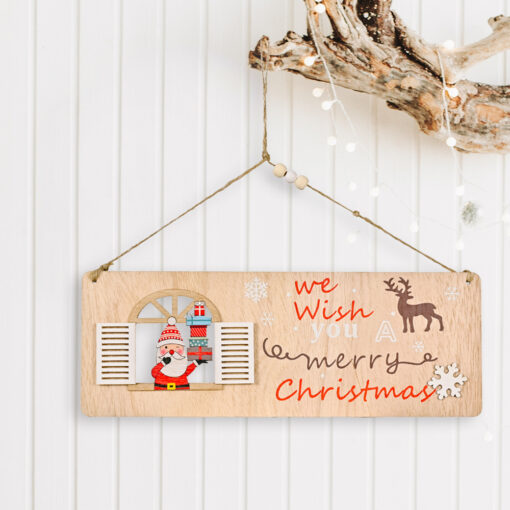 Christmas Wooden Door Hanging Sign - United Kingdom - Image 9