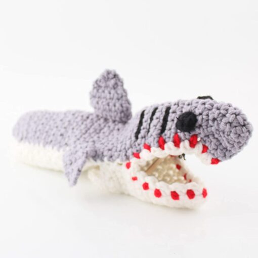 Funky Knitted Shark Biting Socks - United Kingdom - Image 3