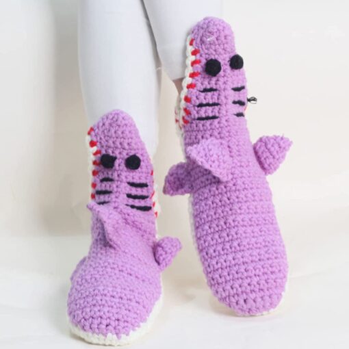 Funky Knitted Shark Biting Socks - United Kingdom - Image 11