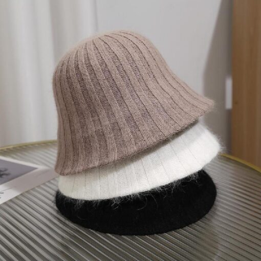 Women's Vintage Style Knitted Bucket Hat - United Kingdom - Image 2