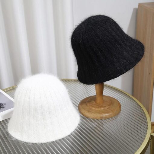 Women's Vintage Style Knitted Bucket Hat - United Kingdom - Image 3