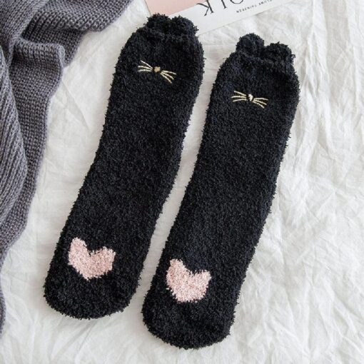 Women's Coral Fleece Winter Socks - United Kingdom - Image 7