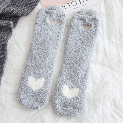 Women's Coral Fleece Winter Socks - United Kingdom - Image 8