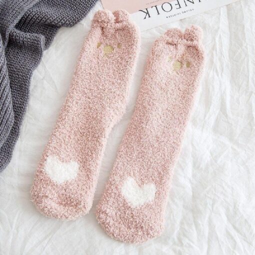 Women's Coral Fleece Winter Socks - United Kingdom - Image 9