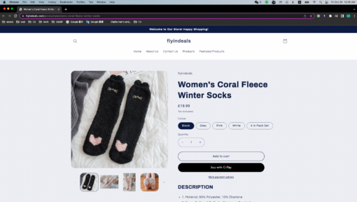 Women's Coral Fleece Winter Socks - United Kingdom - Image 11