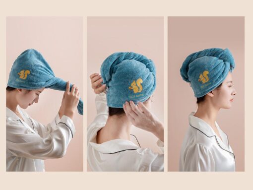 Double Layer Hair Drying Turban - United Kingdom - Image 4