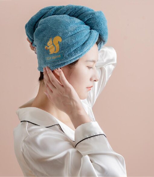 Double Layer Hair Drying Turban - United Kingdom - Image 10