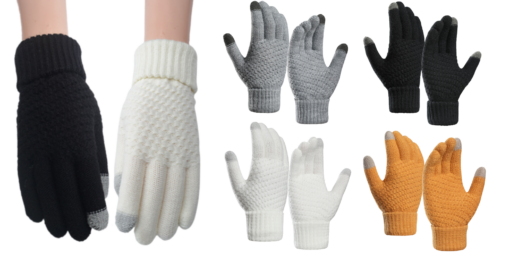 Unisex Winter Knitting Touch-screen Gloves - United Kingdom