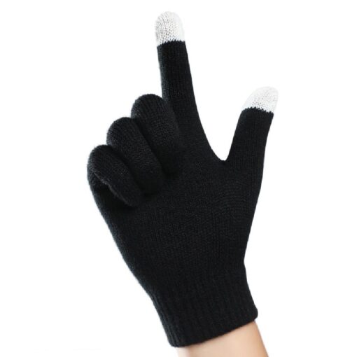 Unisex Winter Knitting Touch-screen Gloves - United Kingdom - Image 3