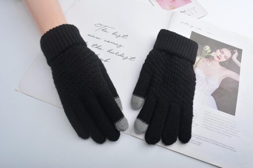 Unisex Winter Knitting Touch-screen Gloves - United Kingdom - Image 8