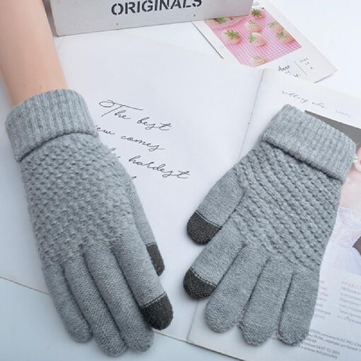 Unisex Winter Knitting Touch-screen Gloves - United Kingdom - Image 10