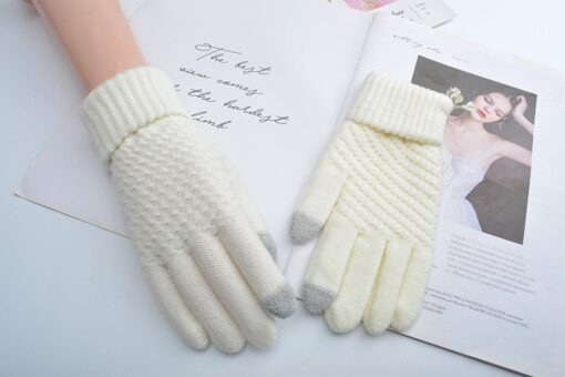 Unisex Winter Knitting Touch-screen Gloves - United Kingdom - Image 11