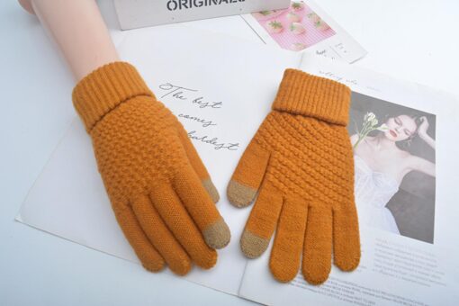 Unisex Winter Knitting Touch-screen Gloves - United Kingdom - Image 12